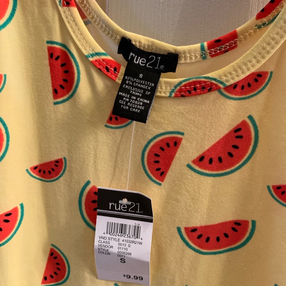 Fun tank top with watermelon